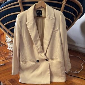 Zara Off-White Women's Blazer